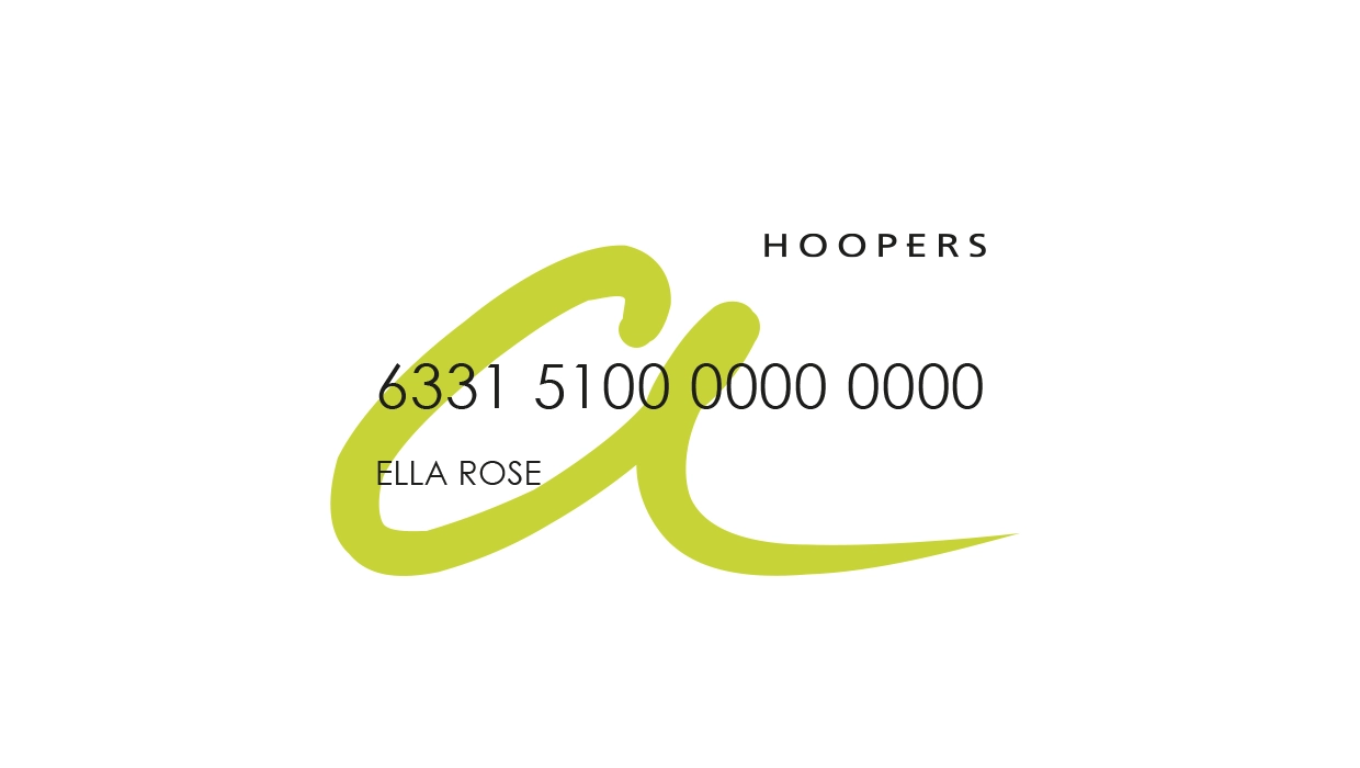 Hoopers Account Card