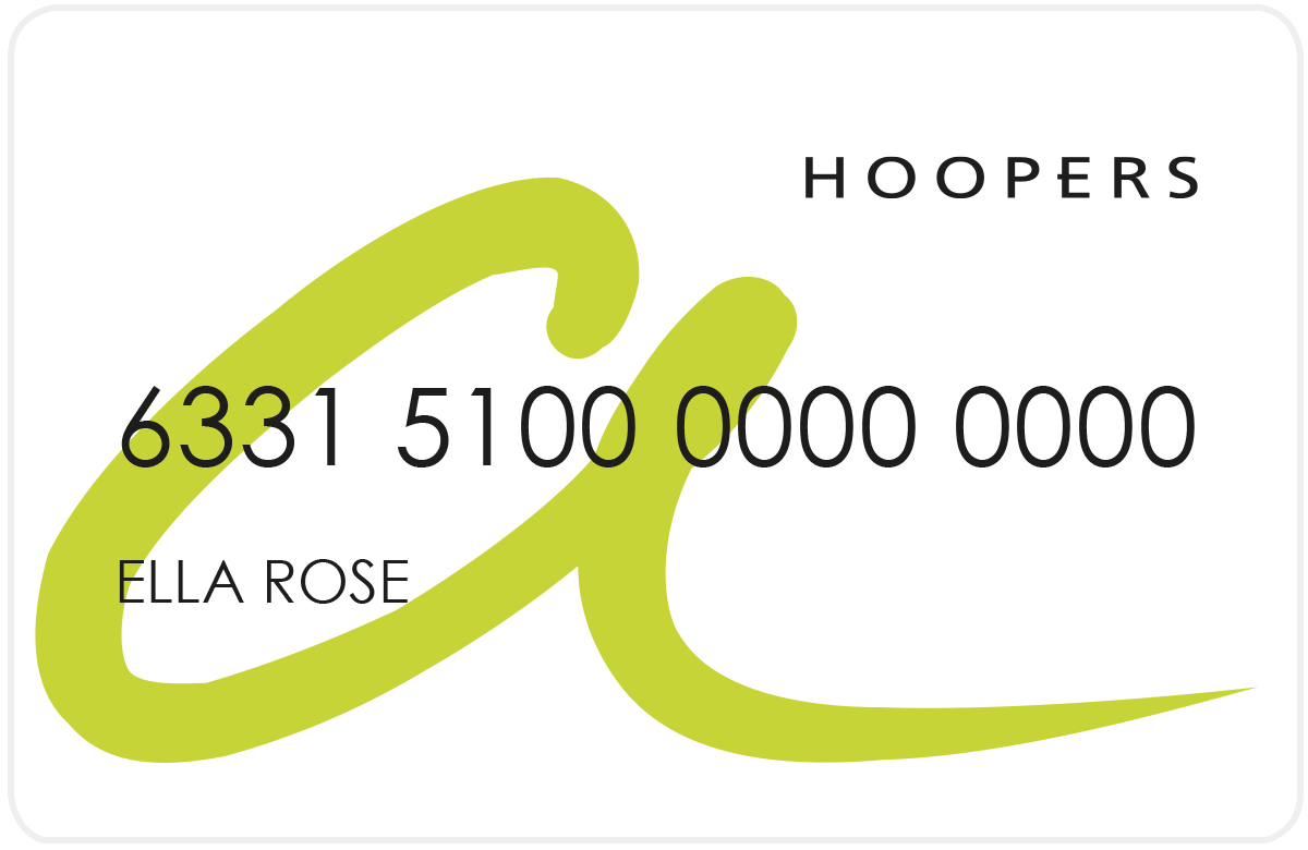 Hoopers Account Card